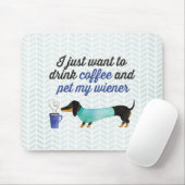 Ich will gerade, um Kaffee zu trinken u. pet meine Mousepad (Mit Mouse)