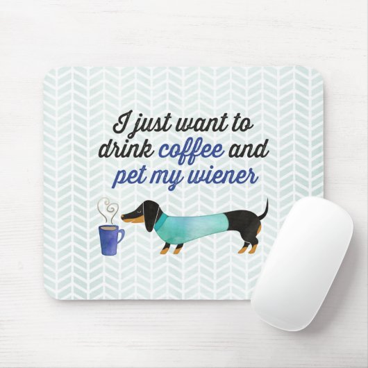 Ich will gerade, um Kaffee zu trinken u. pet meine Mousepad (Mit Mouse)