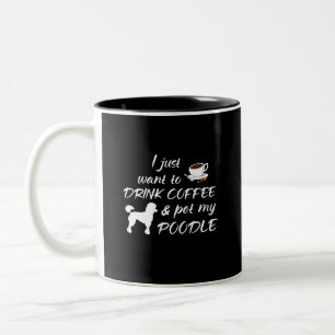 Ich will gerade, um Kaffee zu trinken u. Pet Zweifarbige Tasse