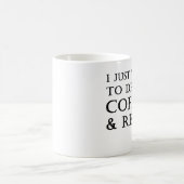 ich will gerade, um Kaffee zu trinken und Kaffeetasse (Mittel)