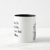 Ich will gerade, um meinen Kaffee zu trinken Tasse (Zentrum)