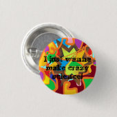 Ich will gerade, um verrückte Wissenschaft Cosima Button (Vorne & Hinten)