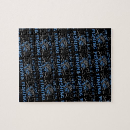 Ich will gerade, um zu fischen zu gehen puzzle (Horizontal)