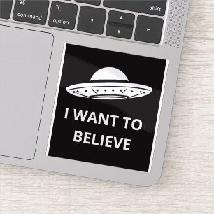 Ich will glauben, Retro-Film 90er, Alien UFO Aufkleber