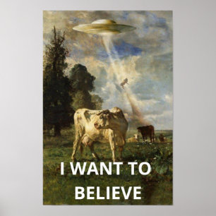 Ich will glauben, Retro-Film 90er, Alien UFO Poster