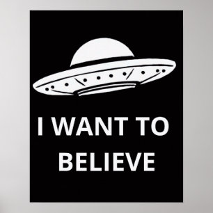 Ich will glauben, Retro-Film 90er, Alien UFO Poster