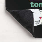 Ich will heute Abend Tofu, lustiger Veganer  Mousepad (Ecke)