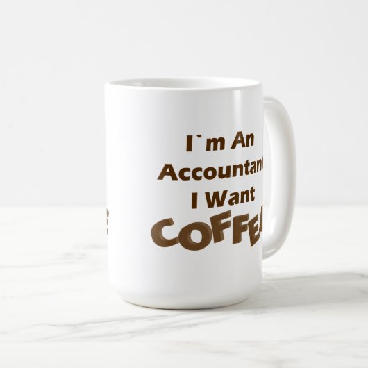 Ich will Kaffee Kaffeetasse (VorderseiteRechts)