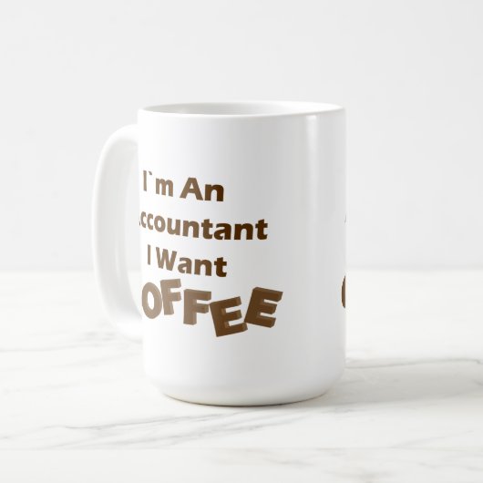 Ich will Kaffee Kaffeetasse (Vorderseite Links)