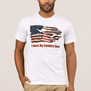 Ich will meine Land-Rückseiten-Shirts T-Shirt