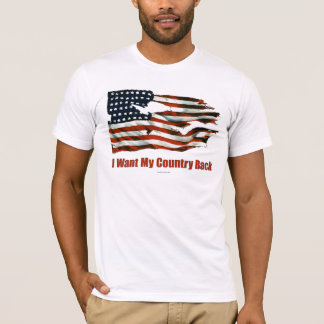 Ich will meine Land-Rückseiten-Shirts T-Shirt
