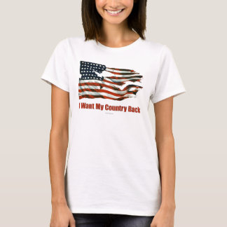 Ich will meine Land-Rückseiten-Shirts T-Shirt