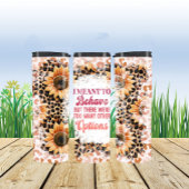 Ich will mich benehmen, aber... Sassy Sarcasm Thermosbecher