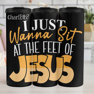 Ich Will Mich Nur Zu Jesus Setzen Thermosbecher