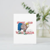 Ich will nach Indiana fahren Postkarte (Stehend Vorderseite)