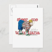 Ich will nach Indiana fahren Postkarte (Vorne/Hinten)