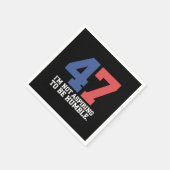 Ich will nicht Humble Kamala Harris 47 sein Serviette (Ecke)