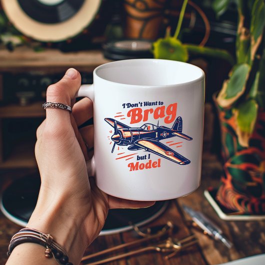 Ich will nicht prahlen, aber ich modelliere kaffeetasse