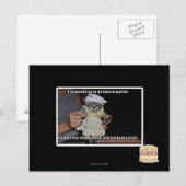 Ich will nicht zu da Fancer Party gehen Postkarte (Vorne/Hinten)