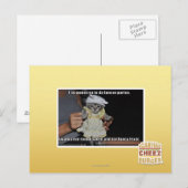 Ich will nicht zu da Fancer Party gehen Postkarte (Vorne/Hinten)