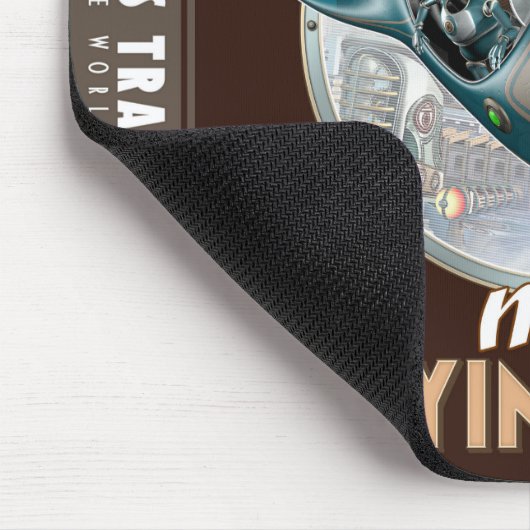 "Ich will noch mein Fliegen-Auto-" Mausunterlage Mousepad (Ecke)