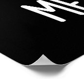 Ich will nur ein Melon-aire Frucht Pun Dark BG Poster (Ecke)