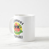 Ich will nur ein Melon-aire Funny Money Melon Pun  Kaffeetasse (Vorderseite Links)