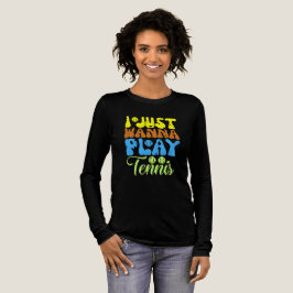 Ich will nur Tennis spielen Tri-Blend Shirt