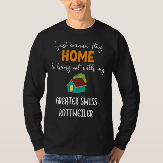 Ich will nur Zuhause Bleibe und mit meinem Grauen T-Shirt (Vorderseite)