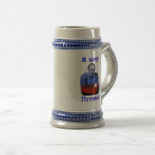 Ich will Putin! (Tasse) Bierglas (VorderseiteRechts)