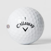 "'Ich will' Scrapbook-Lettern 90er Hochzeit Brautg Golfball (Logo)