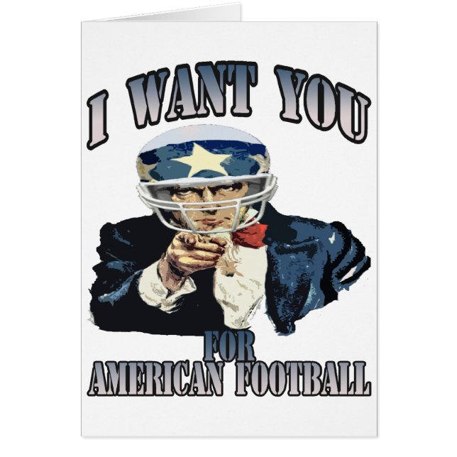 ICH WILL SIE FÜR AMERIKANISCHEN FUSSBALL (Vorne)