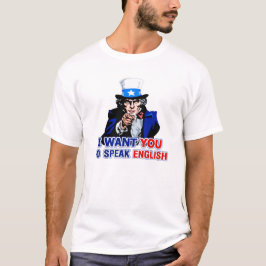 Ich will Sie, um Englisch zu sprechen T-Shirt