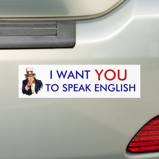 Ich will Sie, um englischen Autoaufkleber zu (Auf Auto)