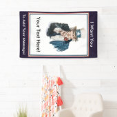 ICH WILL SIE Uncle Sam, um Ihre eigene Mitteilung Banner (Insitu)