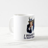 Ich will Sie: Zu mein Pferd waschen Kaffeetasse (Vorderseite Links)