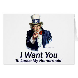 Ich will Sie: Zur Lanze mein Hemorrhoid