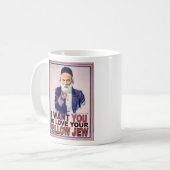Ich will SIE zur Liebe Ihr Mitjude - Kaffee-Tasse Kaffeetasse (Vorderseite Links)