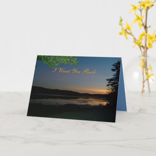 Ich will Sie zurück… Karte (Gelbe Blume)