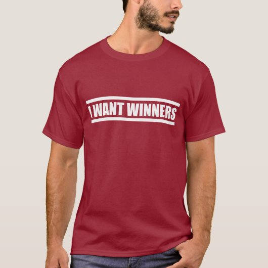 Ich will Sieger-Fußball-Shirt T-Shirt (Vorderseite)