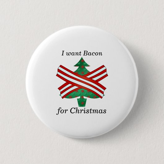 Ich will Speck für Weihnachten Button (Vorderseite)