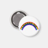 Ich will sterben - Regenbogen Magnet (Vorderseite/Rückseite)