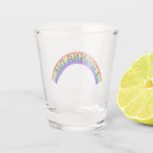 Ich will sterben - Regenbogen Schnapsglas (Rückseite)