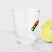 Ich will sterben - Regenbogen Schnapsglas (Links)