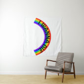 Ich will sterben - Regenbogen Wandteppich (Beispiel (Horizontal))