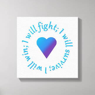 Ich will Suizid Awareness Canvas bekämpfen Print Leinwanddruck