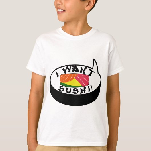Ich will Sushi T-Shirt (Vorderseite)