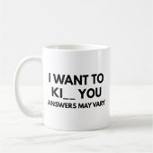 Ich Will Töten Kaffeetasse (Links)