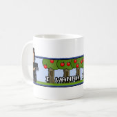 Ich will, um der Typ zu sein - Tasse! Kaffeetasse (Vorderseite Links)