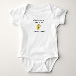 Ich will, um… ein Huhn-Nugget zu sein! Baby Strampler